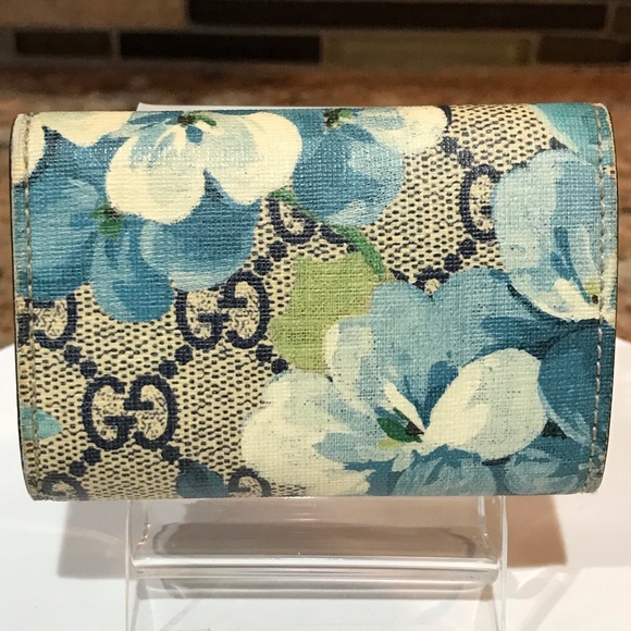 GUCCI GG Blooms Flora Leather Key Holder πΈππ₯ - Picture 11 of 17